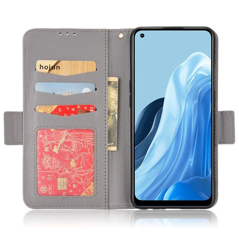 Flip Case Oppo Reno 7 Perinteinen Litsi-nahkatyyli