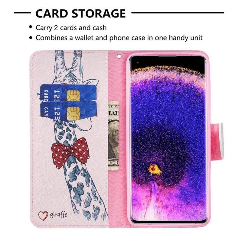 Flip Case Oppo Reno 7 Taitava Kirahvi