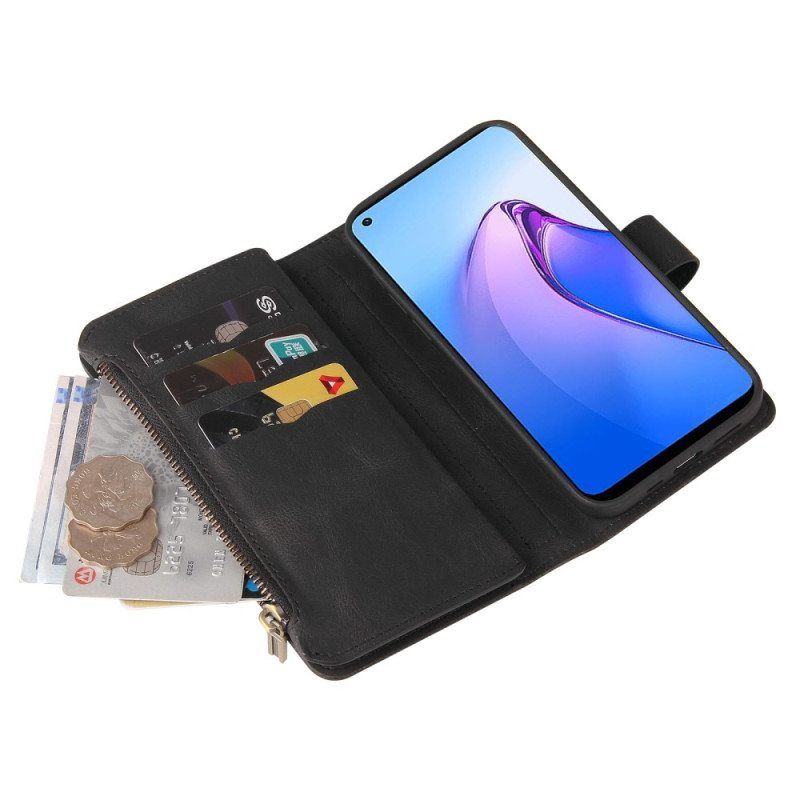 Flip Case Oppo Reno 8 Monitoimikorttipidike