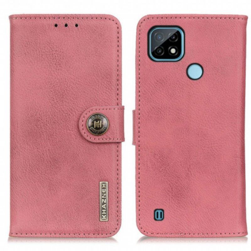 Flip Case Realme C21 Keinonahka Khazneh