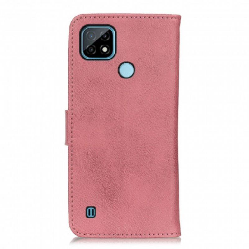 Flip Case Realme C21 Keinonahka Khazneh