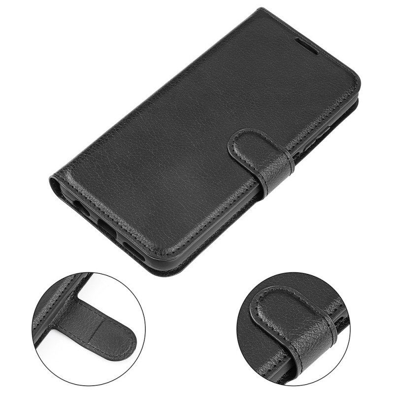 Flip Case Samsung Galaxy A14 / A14 5G Klassinen Keinonahka