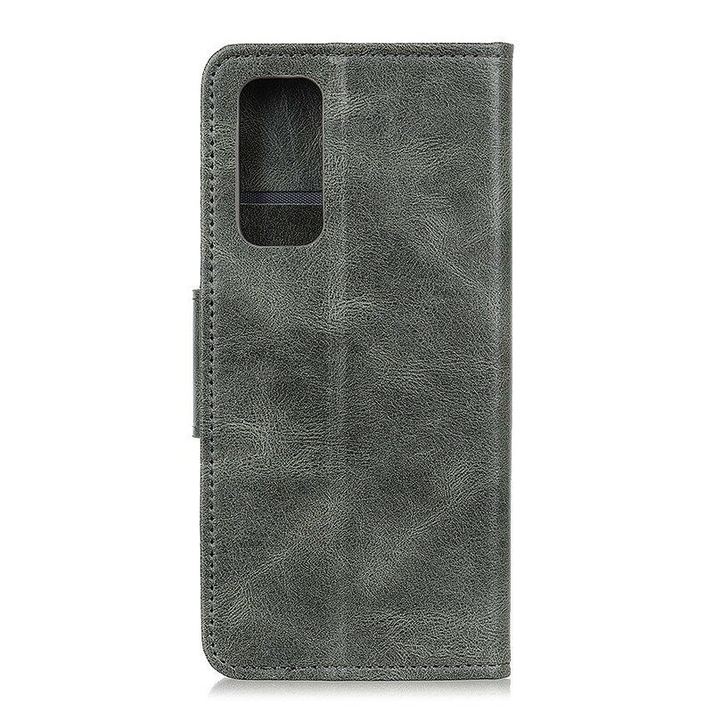 Flip Case Samsung Galaxy A52 4G / A52 5G / A52s 5G Käännettävä Nahkaefekti