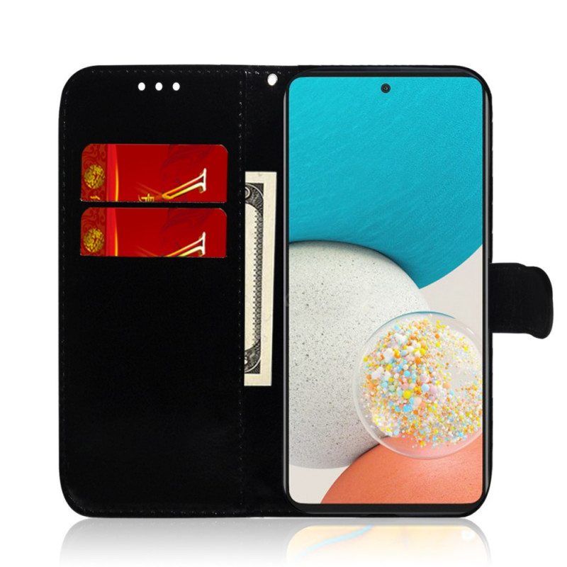 Flip Case Samsung Galaxy A53 5G Keinonahkainen Peilin Kansi