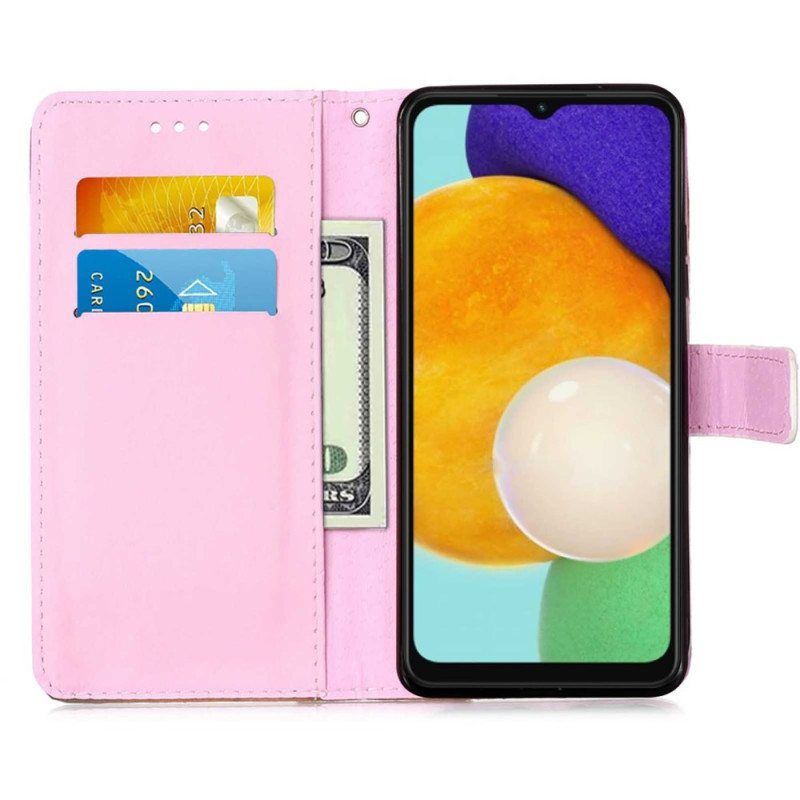 Flip Case Samsung Galaxy A54 5G Suojaketju Kuori Lanyard Galaxy Panda