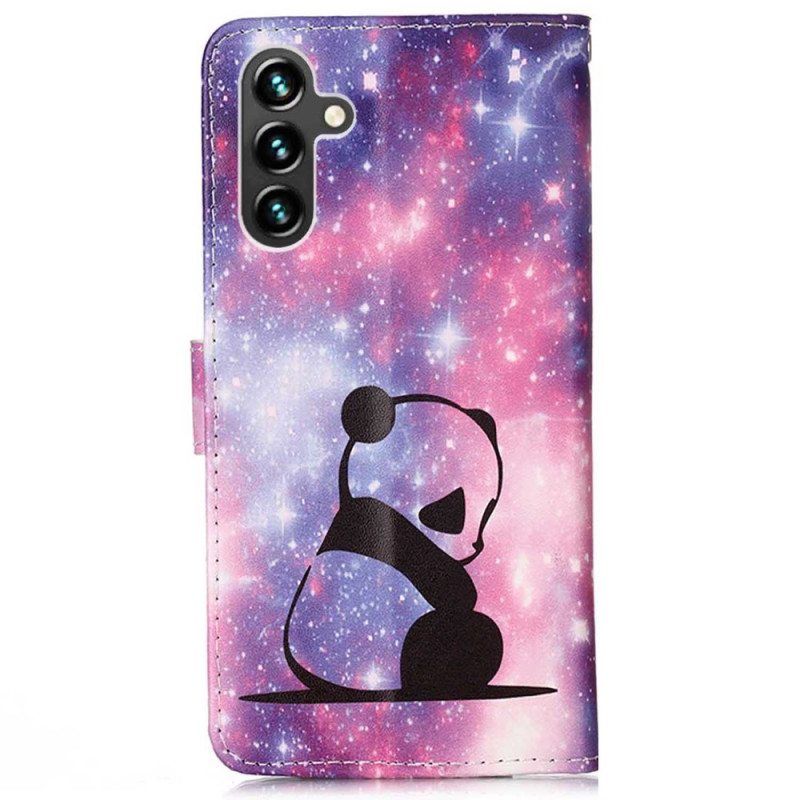 Flip Case Samsung Galaxy A54 5G Suojaketju Kuori Lanyard Galaxy Panda