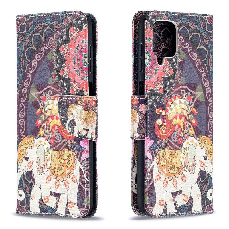 Flip Case Samsung Galaxy M12 / A12 Intian Norsu