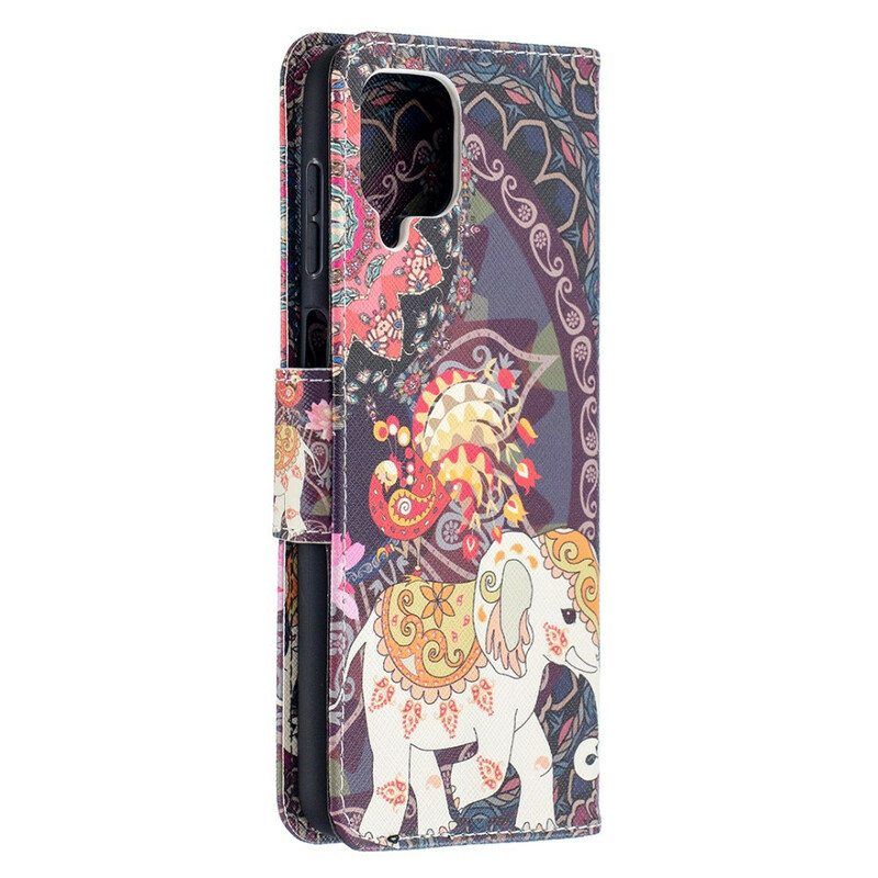 Flip Case Samsung Galaxy M12 / A12 Intian Norsu