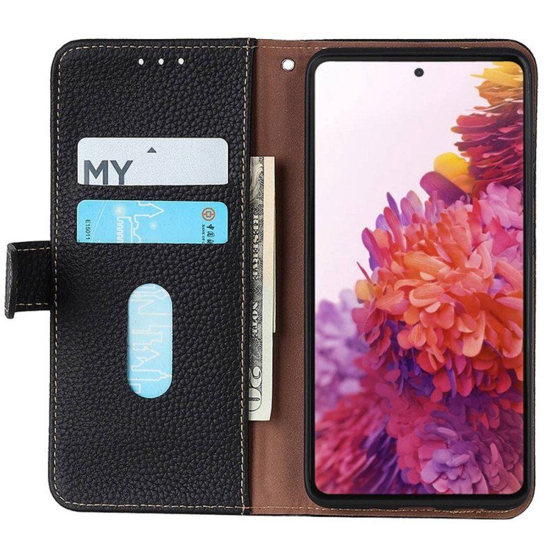 Flip Case Samsung Galaxy M13 Khazneh Litsi Nahka