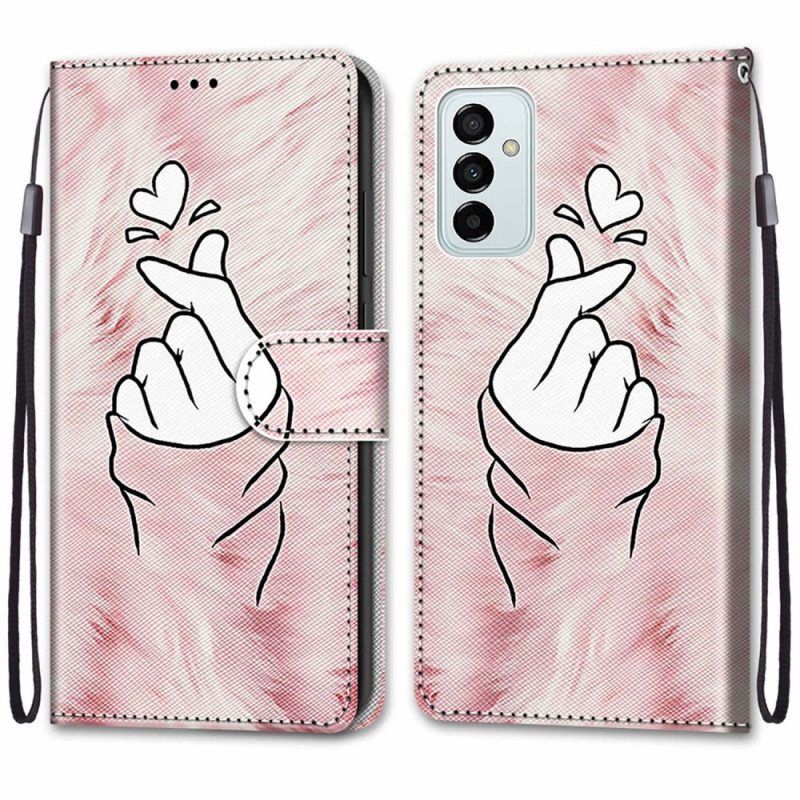 Flip Case Samsung Galaxy M23 5G Sormen Sydän