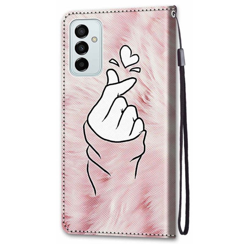 Flip Case Samsung Galaxy M23 5G Sormen Sydän