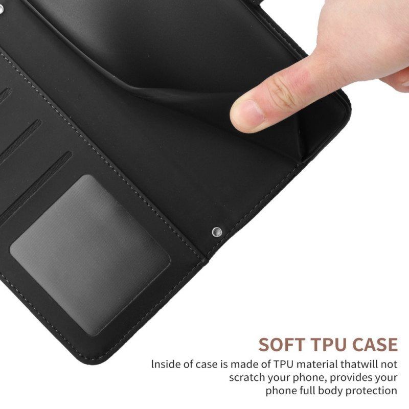 Flip Case Samsung Galaxy M52 5G Ruusukuvioita