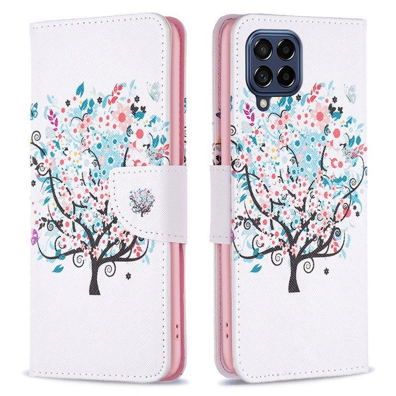 Flip Case Samsung Galaxy M53 5G Kukkiva Puu