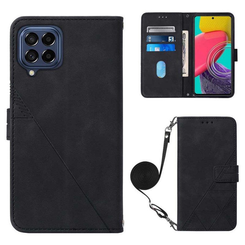 Flip Case Samsung Galaxy M53 5G Olkapään Kolmiot