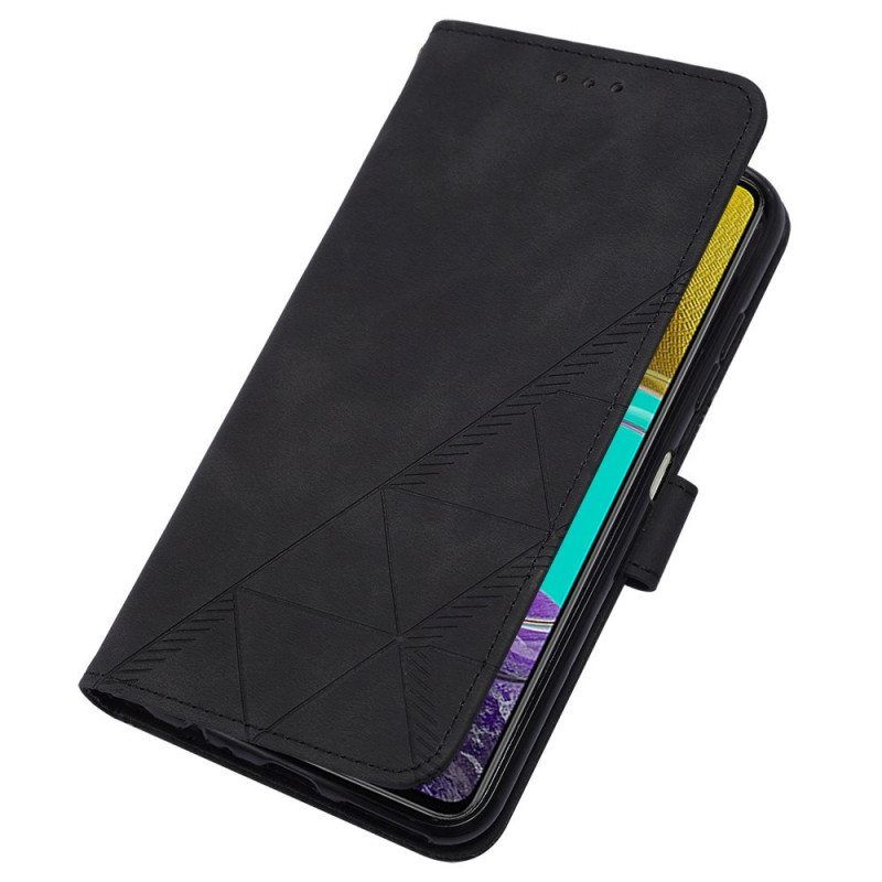 Flip Case Samsung Galaxy M53 5G Olkapään Kolmiot