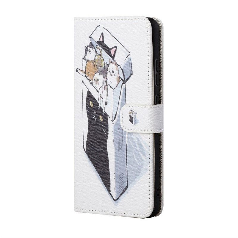 Flip Case Samsung Galaxy M53 5G Suojaketju Kuori Thong Kissat