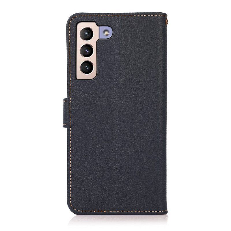 Flip Case Samsung Galaxy S22 Plus 5G Khazneh Rfid Aitoa Nahkaa