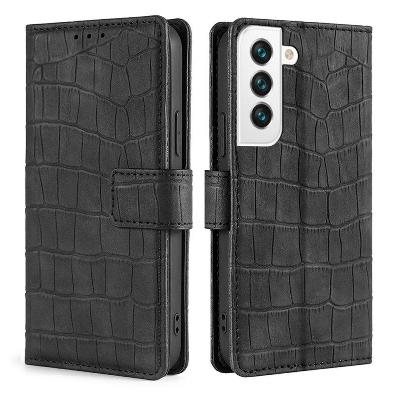 Flip Case Samsung Galaxy S22 Plus 5G Krokotiilin Ihovaikutus