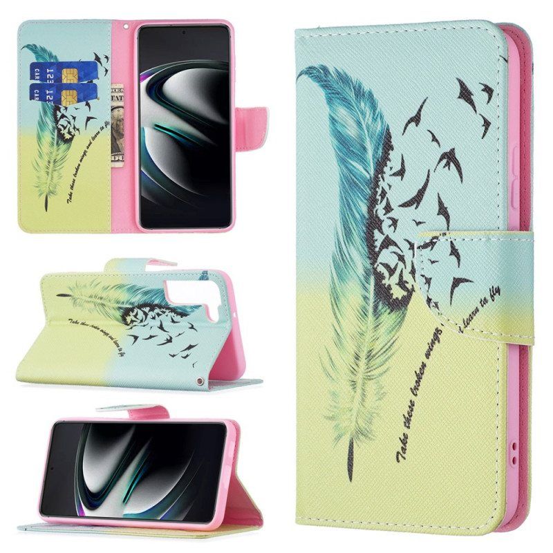 Flip Case Samsung Galaxy S22 Plus 5G Oppia Lentämään