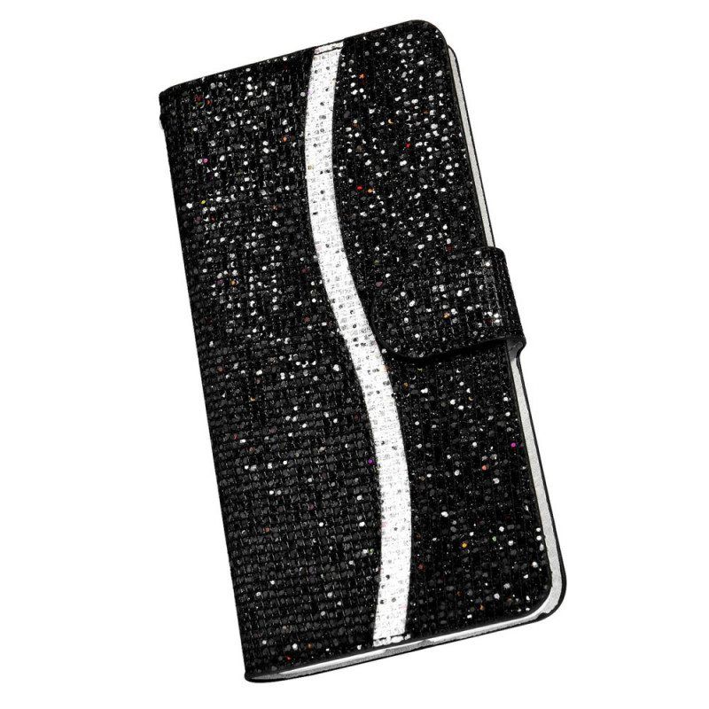 Flip Case Samsung Galaxy S22 Plus 5G Paljetteja S Design