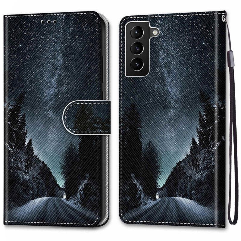 Flip Case Samsung Galaxy S22 Plus 5G Salaperäinen Luonto