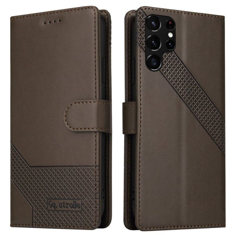 Flip Case Samsung Galaxy S22 Ultra 5G Nahkaefekti Gq.utrobe