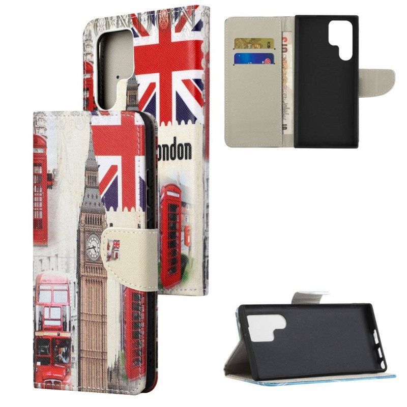 Flip Case Samsung Galaxy S23 Ultra 5G Lontoo