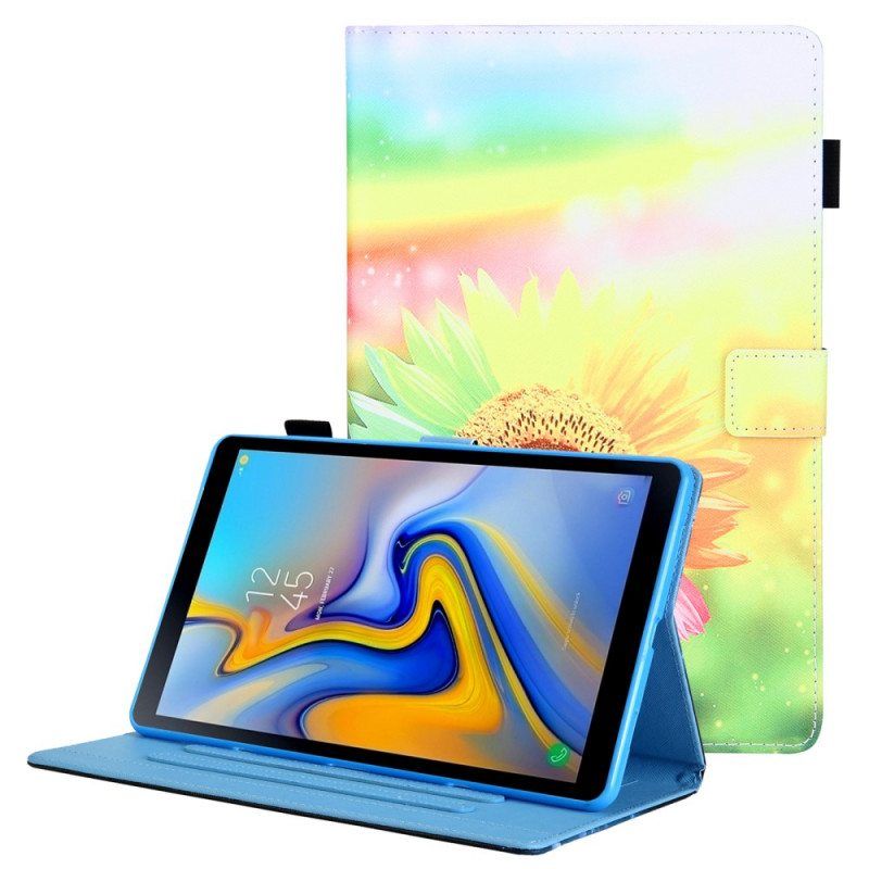 Flip Case Samsung Galaxy Tab A8 (2021) Kukkia Auringossa