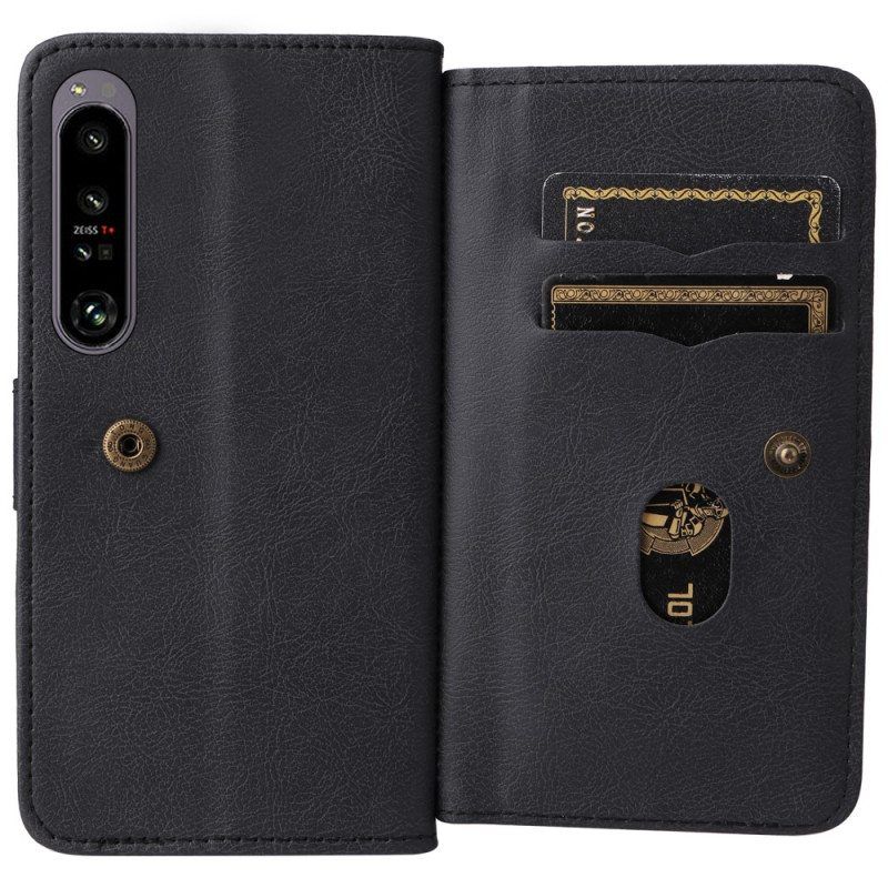 Flip Case Sony Xperia 1 IV 10 Kortinhaltijaa