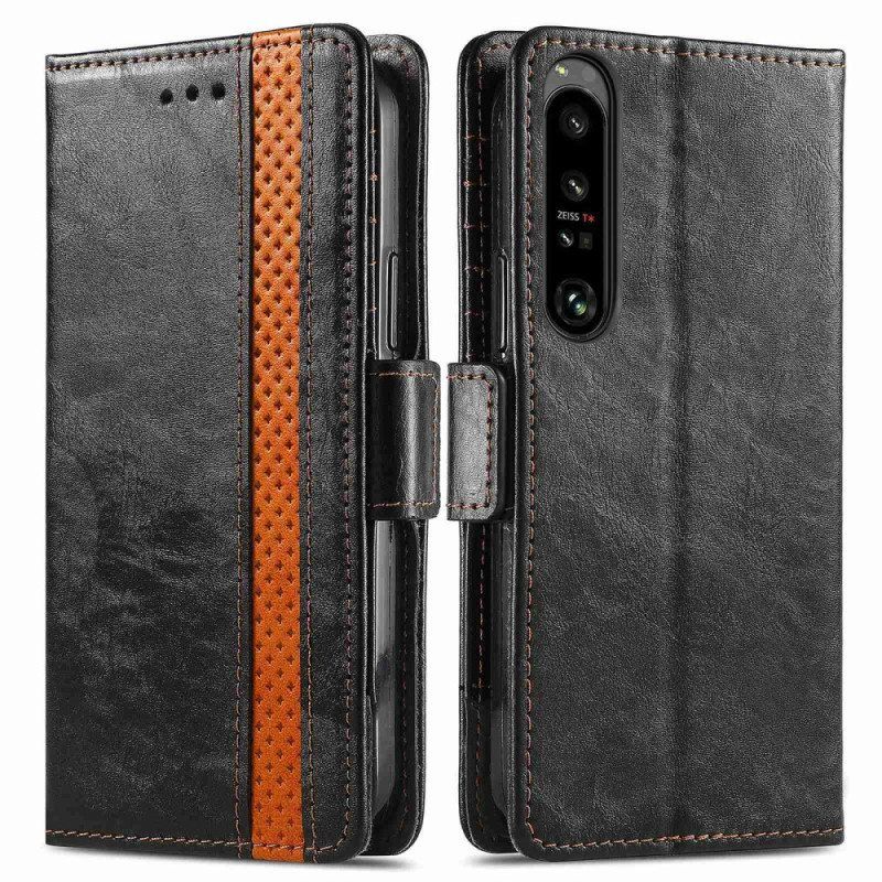 Flip Case Sony Xperia 1 IV Kaksivärinen Kaksoislukko