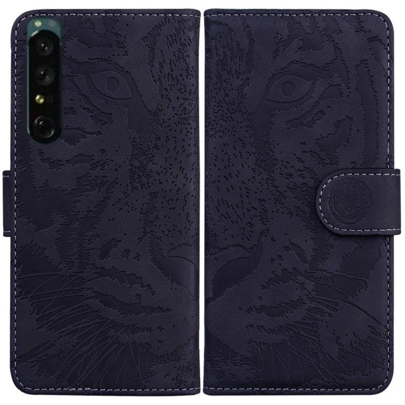 Flip Case Sony Xperia 1 IV Tiger Print