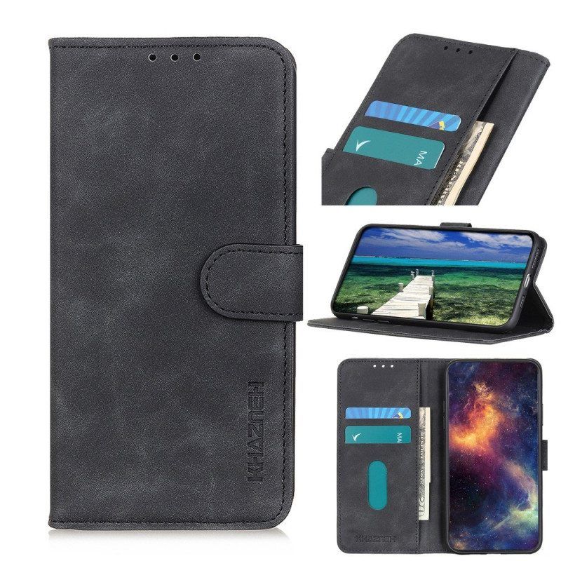 Flip Case Sony Xperia 10 IV Khazneh Vintage Nahkaefekti