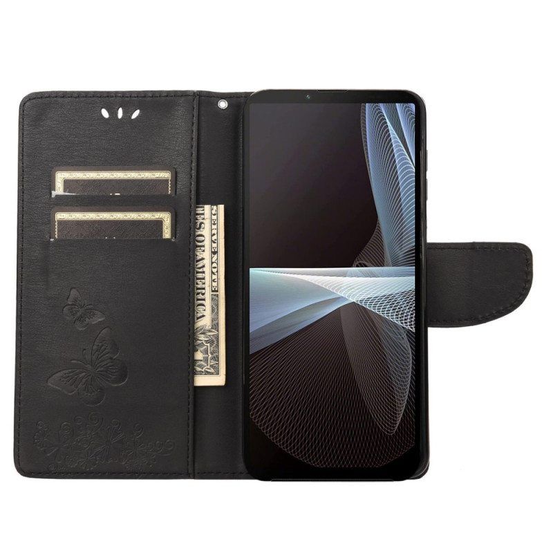 Flip Case Sony Xperia 10 IV Perhosia Lennossa