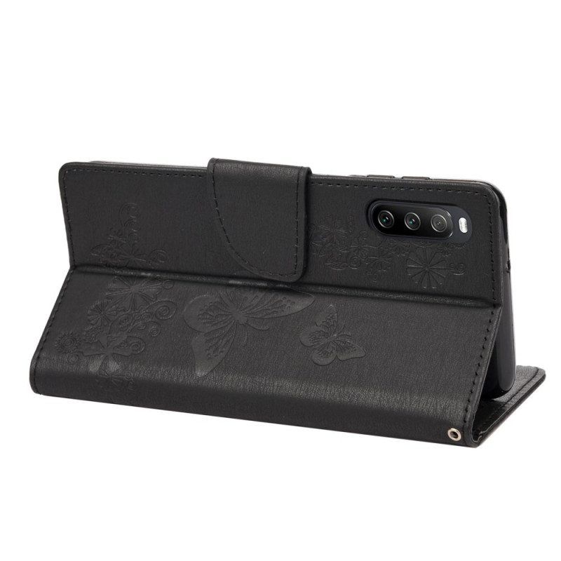 Flip Case Sony Xperia 10 IV Perhosia Lennossa