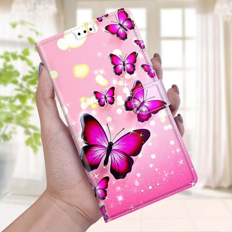 Flip Case Xiaomi 12 / 12X Perhostuuletin Kaulanauhalla