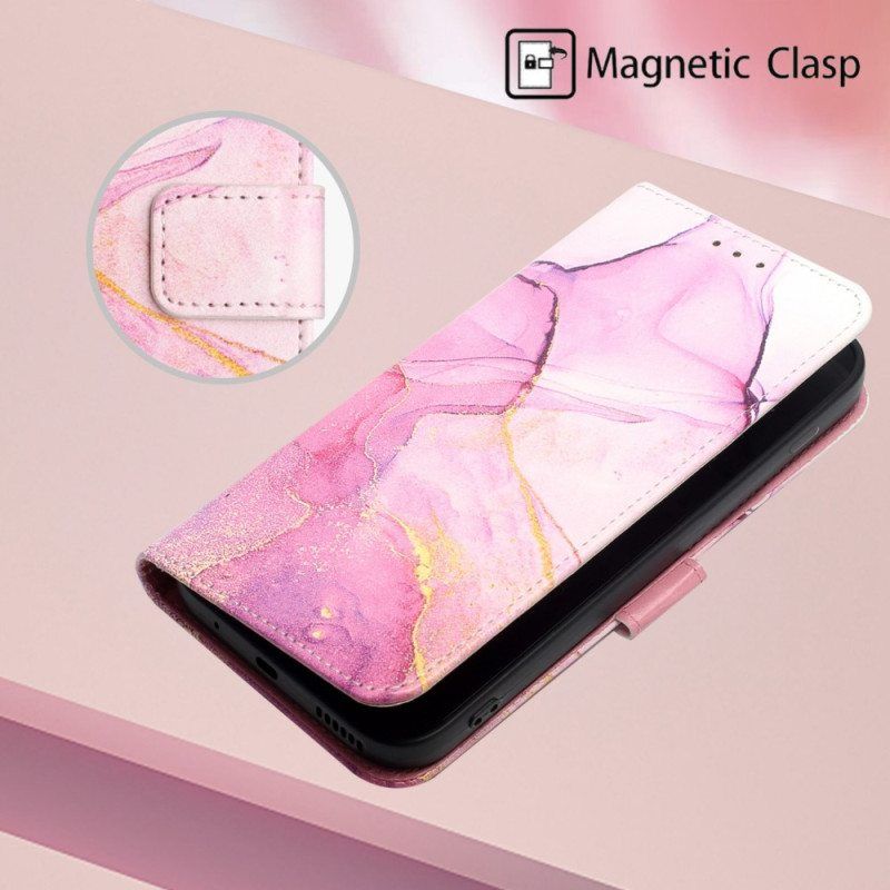 Flip Case Xiaomi 12 / 12X Suojaketju Kuori Strip Marble