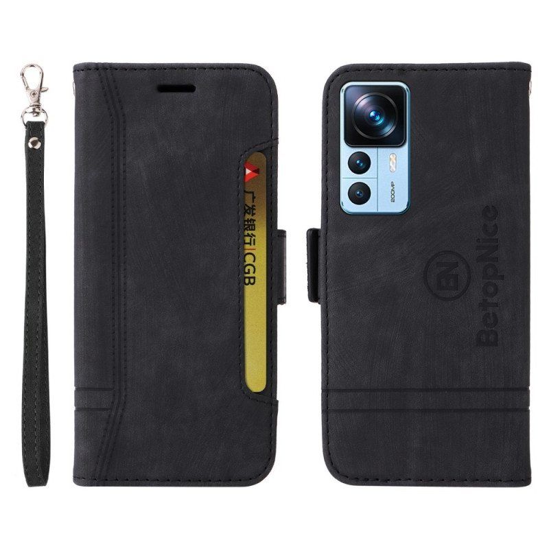 Flip Case Xiaomi 12T / 12T Pro Betopnice Etukorttikotelo