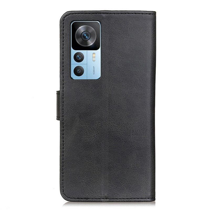 Flip Case Xiaomi 12T / 12T Pro Matta Keinonahka