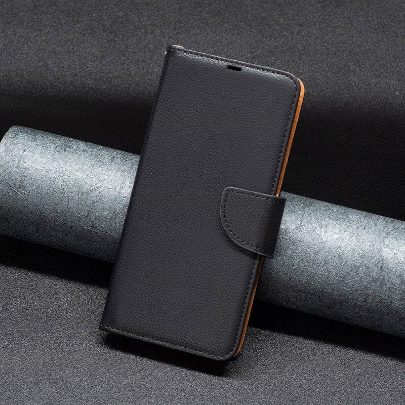 Flip Case Xiaomi 12T / 12T Pro Suojaketju Kuori Strappy Litchi Leather Style