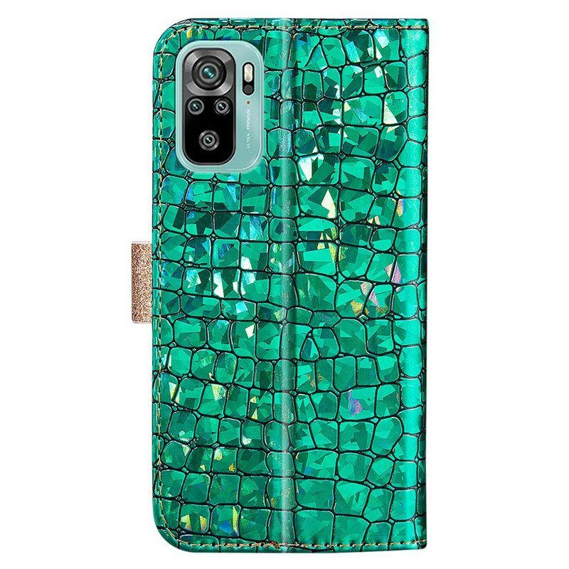 Flip Case Xiaomi Redmi Note 10 / 10S Croco Diamonds