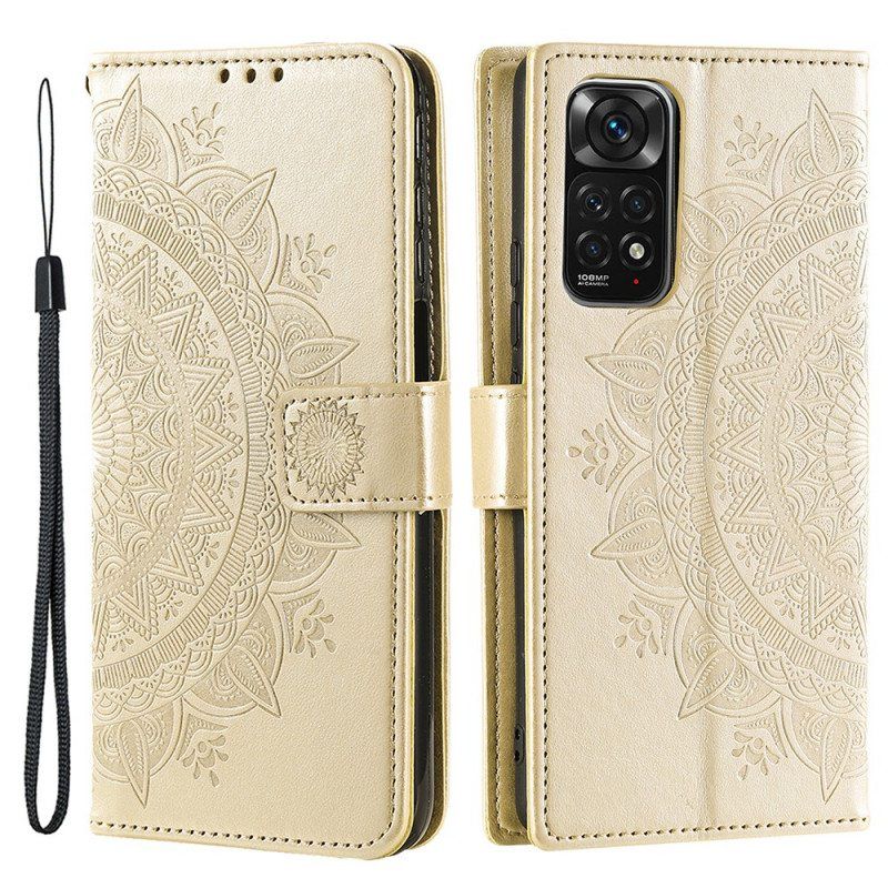 Flip Case Xiaomi Redmi Note 11 / 11S Auringon Mandala