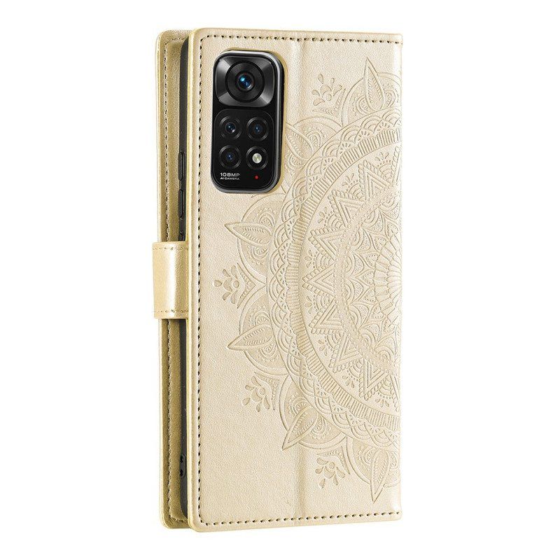 Flip Case Xiaomi Redmi Note 11 / 11S Auringon Mandala