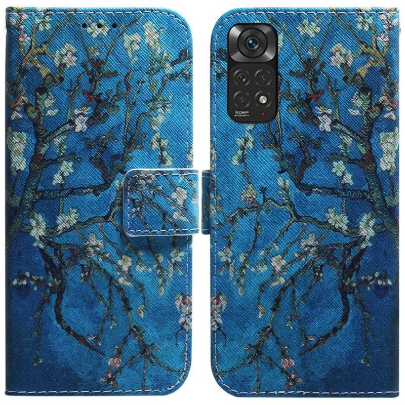 Flip Case Xiaomi Redmi Note 11 / 11S Kukkiva Puun Oksa