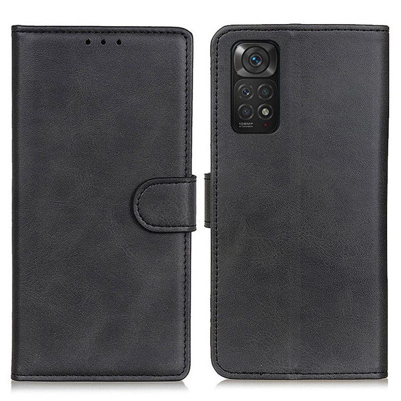 Flip Case Xiaomi Redmi Note 11 / 11S Retro Mattanahkaefekti