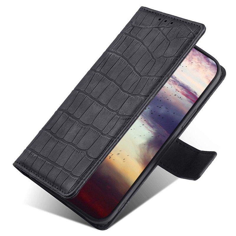 Flip Case Xiaomi Redmi Note 11 Pro / 11 Pro 5G Ihokosketuskrokotiili