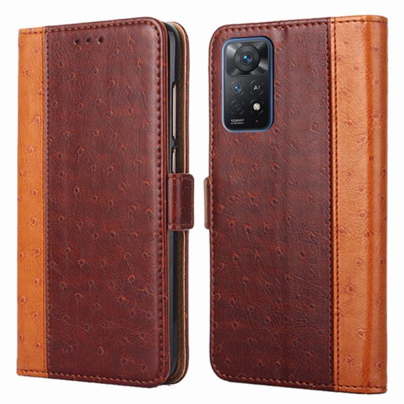 Flip Case Xiaomi Redmi Note 11 Pro / 11 Pro 5G Strutsin Ihon Rakenne