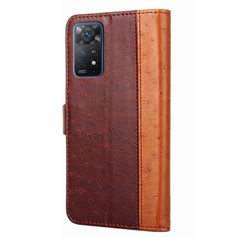 Flip Case Xiaomi Redmi Note 11 Pro / 11 Pro 5G Strutsin Ihon Rakenne