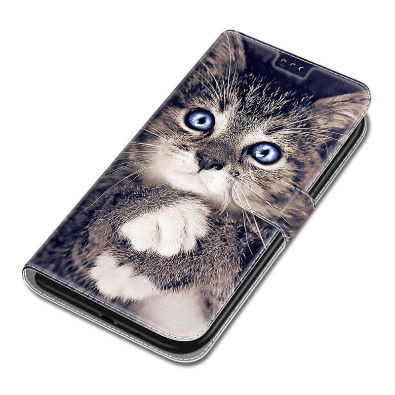 Flip Case Xiaomi Redmi Note 11 Pro Plus 5G Suojaketju Kuori Thong Cat Fan