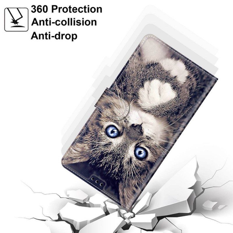 Flip Case Xiaomi Redmi Note 11 Pro Plus 5G Suojaketju Kuori Thong Cat Fan