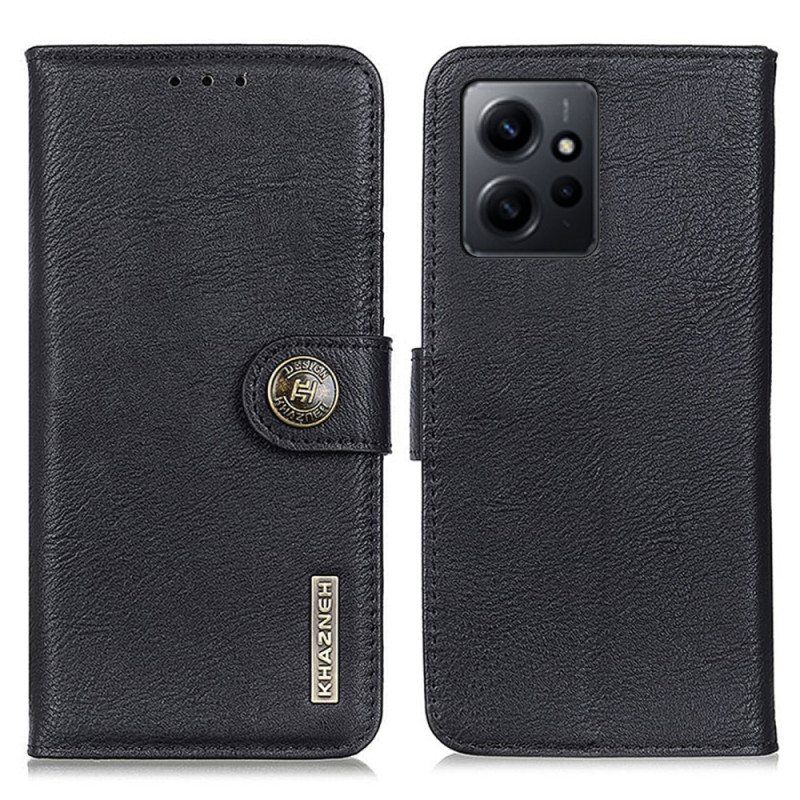 Flip Case Xiaomi Redmi Note 12 4G Keinonahka Retro Khazneh